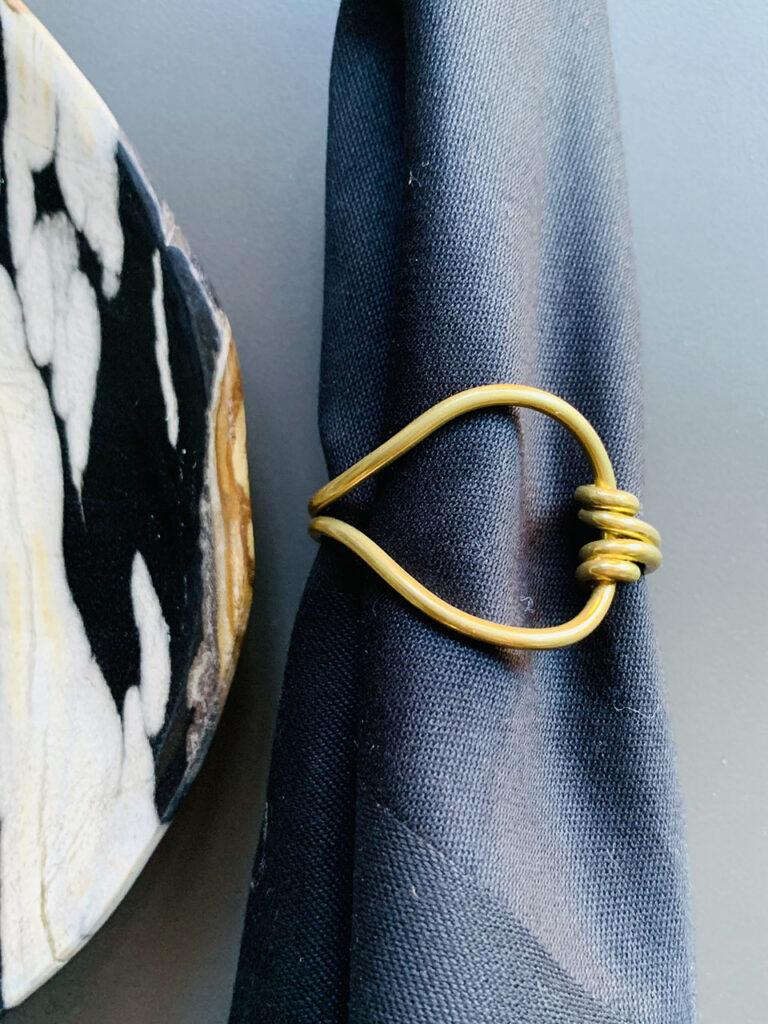 Brass Knot Napkin Ring