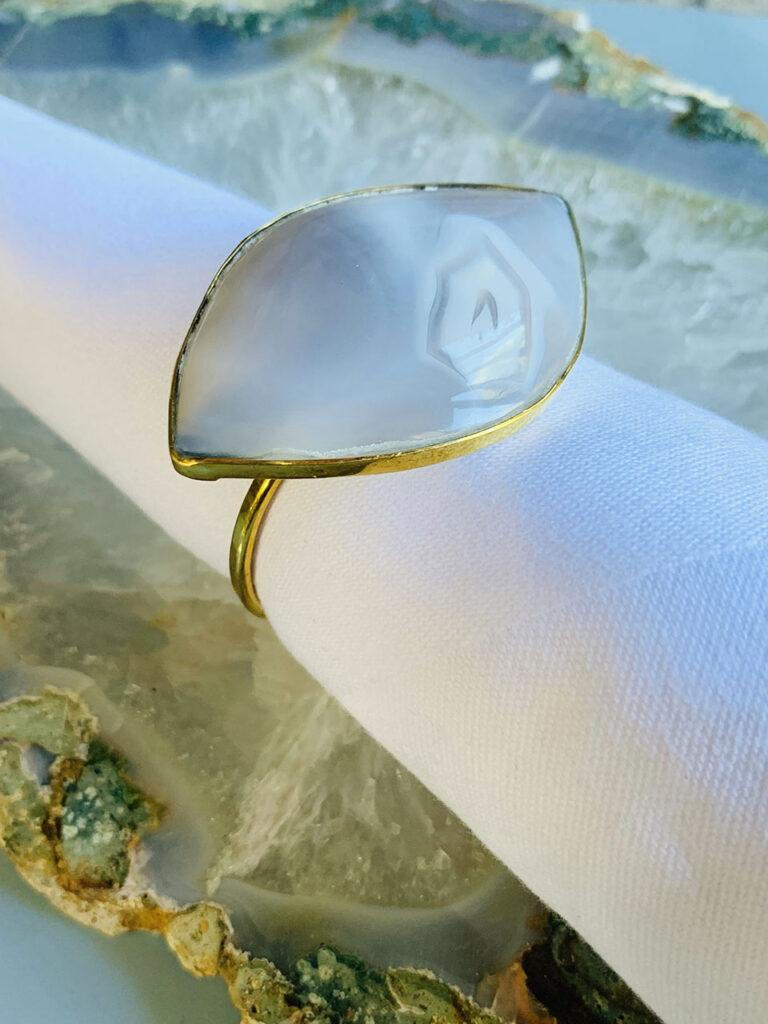 Agate Shaped Napkin Ring